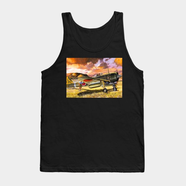 Nakajima Ki43 III Koh Oscar Tank Top by Aircraft.Lover